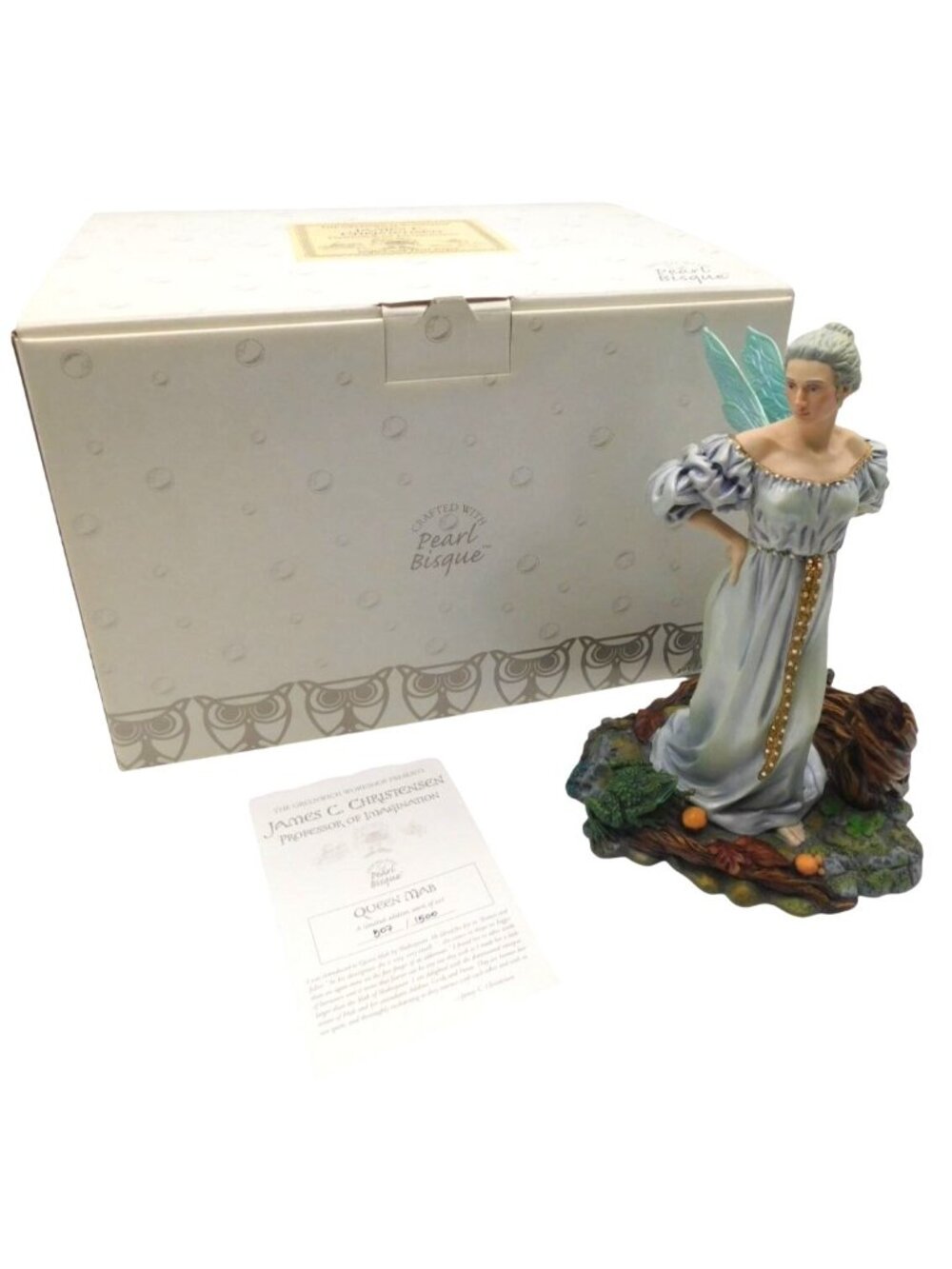 Greenwich Workshop Queen Mab Limited Edition Figurine Pearl Bisque Box COA
